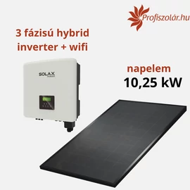 10.25 kWp HYBRID  (25 db 410 W) komplett napelem rendszer telepítve