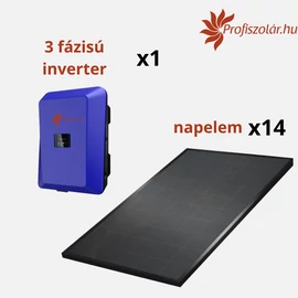 5.74 kWp (14 db 410 W) komplett napelem rendszer telepítve